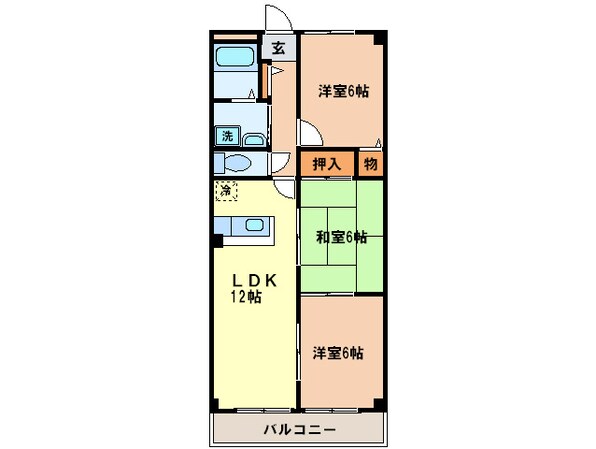 エスペランサＫ・１の物件間取画像